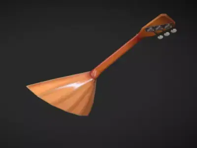Balalaica 3d model Low-poly 3D model