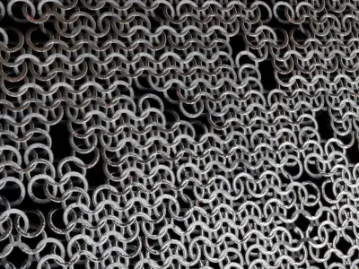 Rusted Wavy Chainmail Texture PBR Seamless Texture