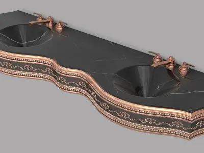 Classic Wash Basin 11 3D model