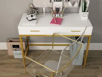 Workplace I Pottery Barn 02 3D model