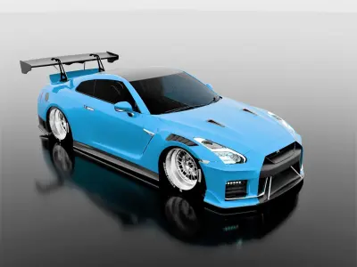 CUSTOM NISSAN GTR R35 NISMO 3D model