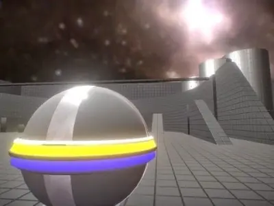 Blender Game Engine PS4 Controller Python Script Free low-poly 3D model