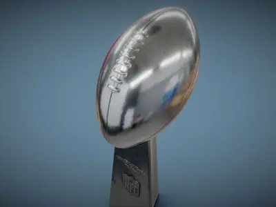 NFL Super Bowl Vince Lombardi Trophy 3D model