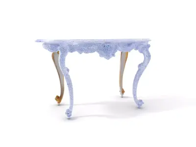 Elegant Baroque Console model pack Low-poly 3D model