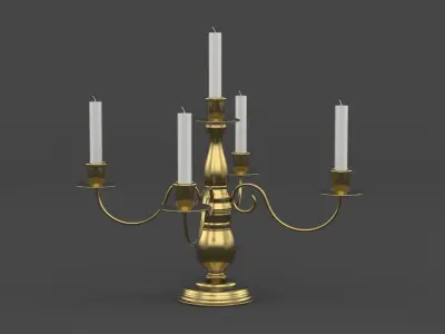 Metal Candle Holder 3D model purchase