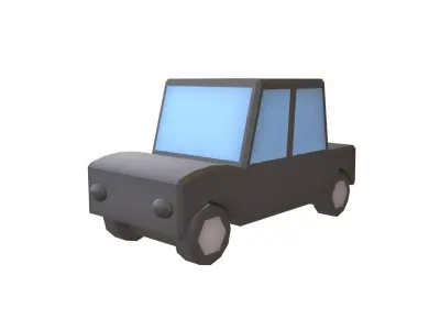 Cartoon Car v1 004 Low-poly 3D model