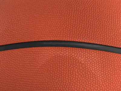 Basketball ball 4L orange Low-poly 3D model