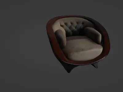 Modern Luxury Designer Armchair 3D model