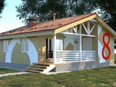 Kemping house Free 3D model