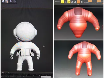 3D Sculpture Phone Stand 3D model