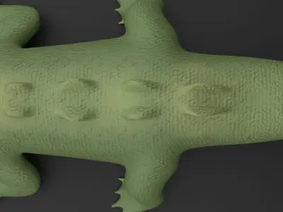 Stylized Crocodile 3D Model 3D model
