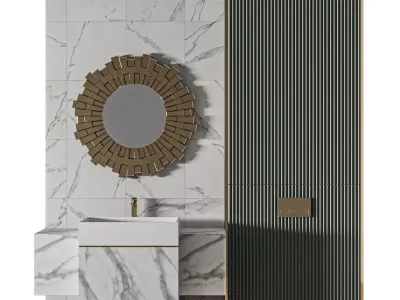 Luxury Bathroom 120 3D model
