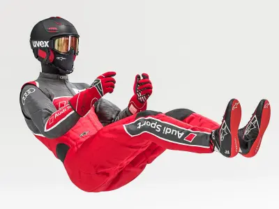 Mechanic Audi racing suit 3D model