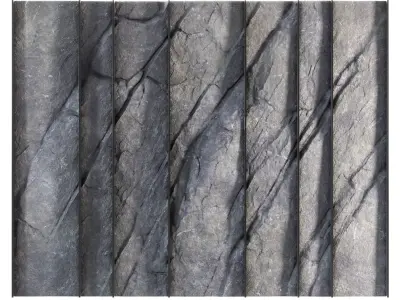 Decorative Rock Wall Panel 1 3D model