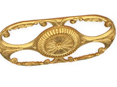 Classic carved decor ornament 395  3D model