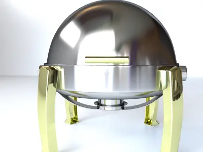 Round Chafing Dish 3D model