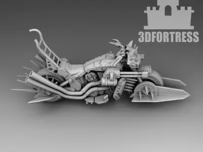 Survival motorcycle 3D print model