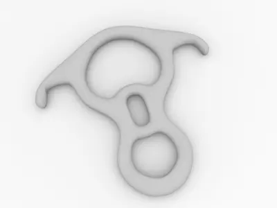 Belay Device v2 3D model