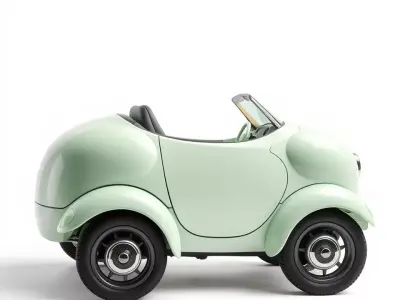 Mint Bubble Car model pack Low-poly 3D model