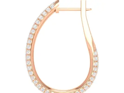 Women earrings 3D print model