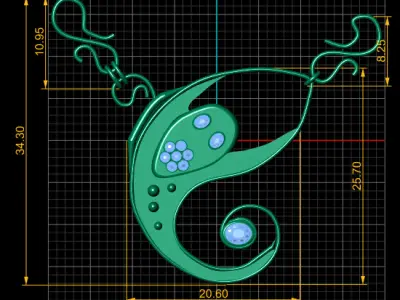 jewelry model abstract  3D print model