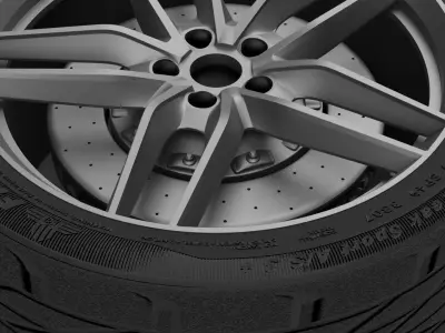 Audi R8 V10  tire  3D model