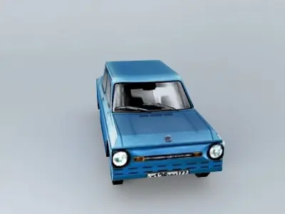 ZAZ old car Free 3D model