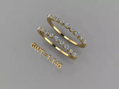 FASION  RING 3D model 11