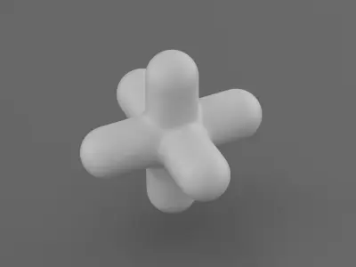 Pack 16 Abstract Geometric Shapes Primitive Doodads Low-poly 3D model