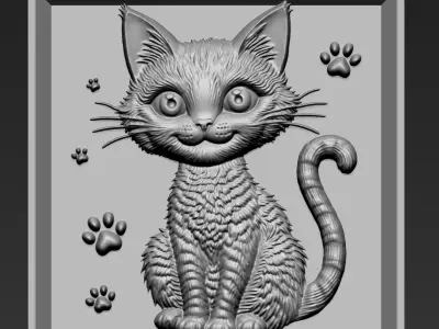 Cat A14 3D print model