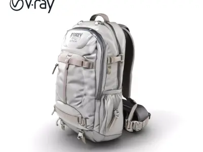Outdoor Adventure Backpack Model Pack Low-poly 3D model