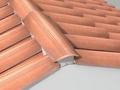 Roofing tiles 2 3D model