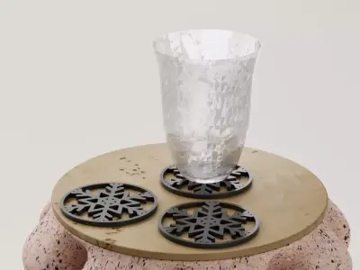 posa vaso navidad 3D print model