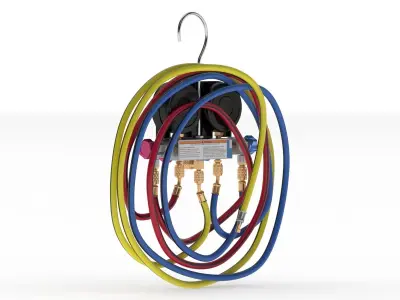 Garage Air Conditioning System Manifold  3D model