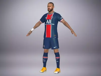 Football Player 11 Low-poly 3D model