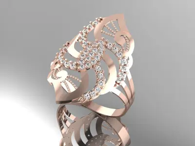 Fancy Ring 3D print model purchase