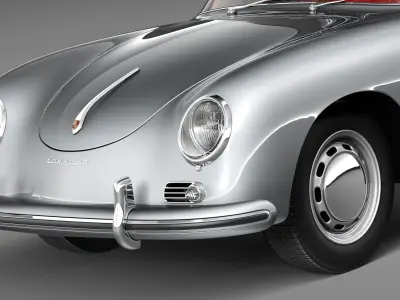 Porsche 356A Coupe 1955 3D model