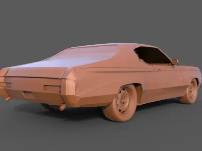 Buick Skylark GSX 1970 3D print model