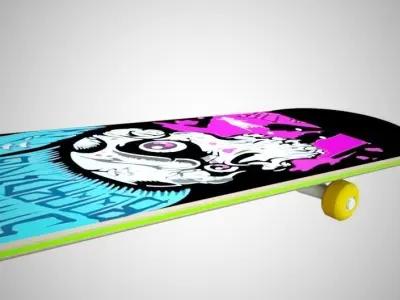 Skateboard design 3D model