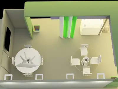 Exhibition Booth 3D model Free 3D model