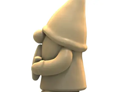 Star Gnome Holiday Ornament 3D print model