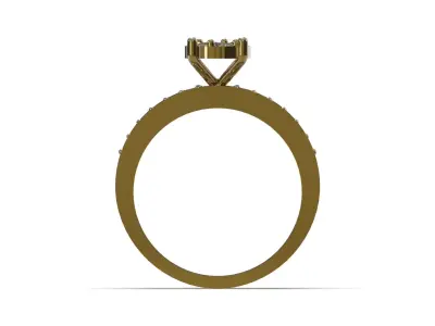 Wedding ready for casting cad ring model wr0130 3D print model