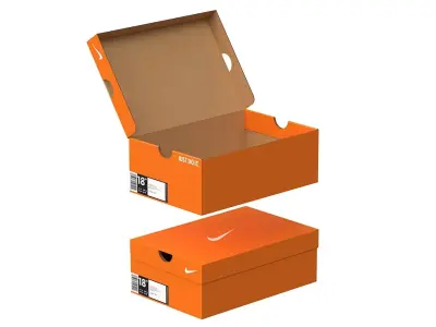 Nike Shoe Box PBR 04 Low-poly 3D model