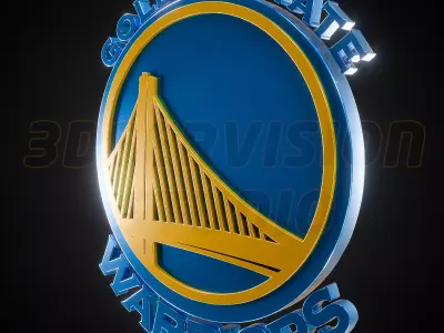 Golden State Warriors  logo - Cinematic - 3D print 3D model