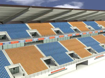 Modern tribune 3D model