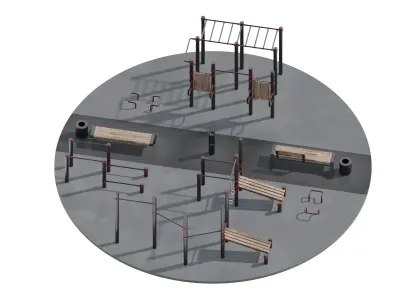 Workout Space 3D model