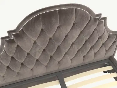 Bed capitonne D0345 3D model