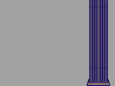 Square Column Pedestal 3D model