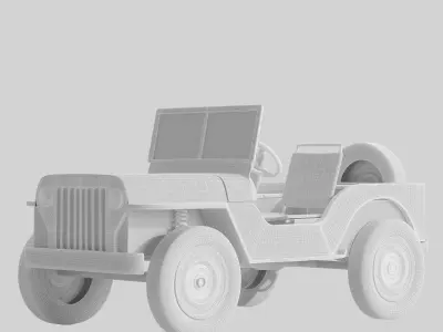 jeep black 3D model
