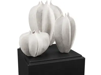 Fisalis vases Low-poly 3D model
